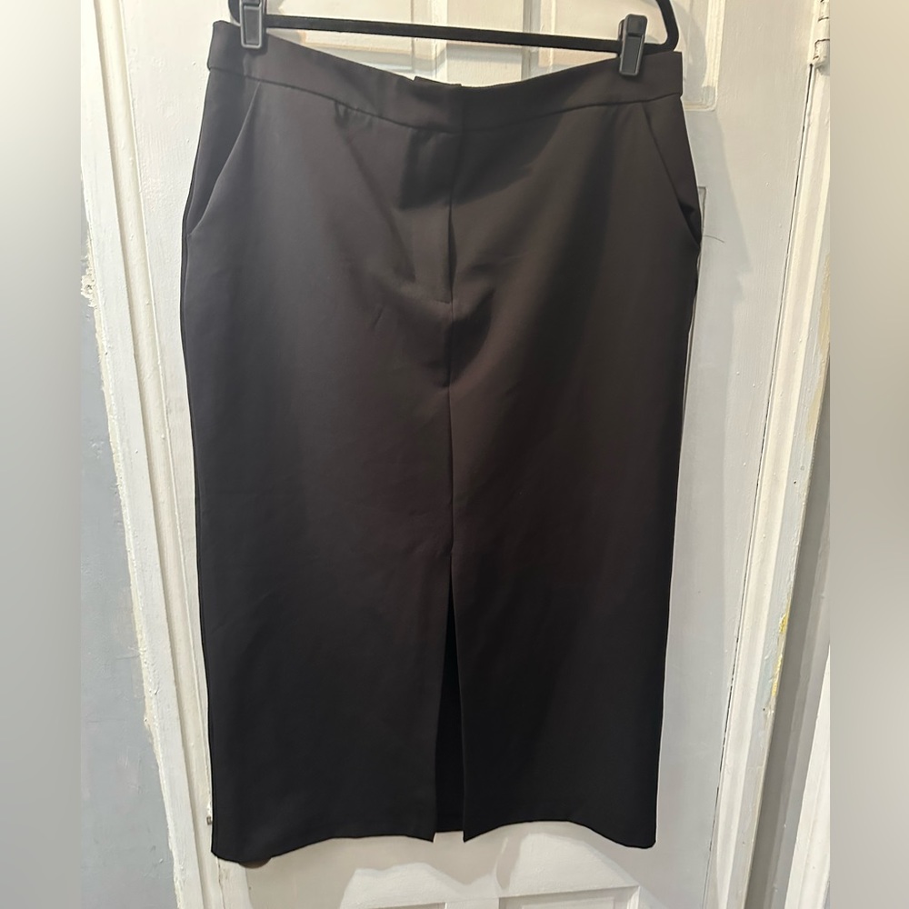 ASOS Black Front Split Maxi Skirt